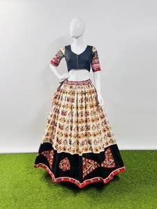 Top de 3 piezas tradicional indio y pakistaní para mujer Lengha Choli Plazzo listo para usar para bodas y fiestas de invierno - Product Image 5