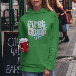 Sweat à capuche classique pour femmes avec fermeture éclair graphique à épaules tombantes vert personnalisé de qualité supérieure Sweats à capuche vierges anti-rides et respirants pour femmes - Product Image 1