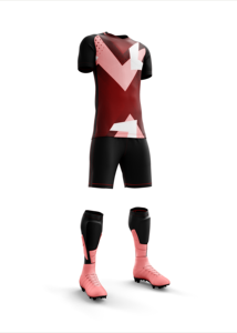 Uniforme Deportivo de Fútbol Profesional, Transpirable, 100% Poliéster, Camiseta y Pantalones Cortos de Fútbol, Nombre del Equipo Personalizado, para Campeonato de Liga de Adultos - Product Image 1