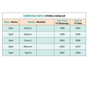 แผ่นยางเบรกเกียร์อัตโนมัติ ใช้ได้กับ Opel Astra G, Zafira A, Corsa C, Meriva A รุ่น FD114426 - Product Image 4