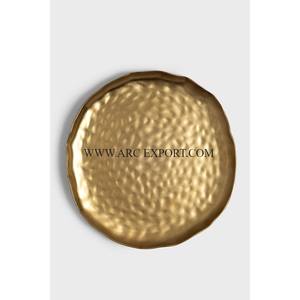 Plato de Presentación de Cobre Martillado Ecológico con Acabado Pulido Brillante para Bodas, Cenas o Restaurantes al Precio Más Bajo - Product Image 6