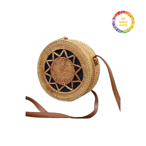 Bolso de hombro de paja y ratán de estilo vintage, accesorio bohemio ligero y duradero para damas, ideal para Primavera/Verano - Product Image 6