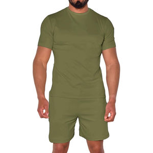 Professionnel hommes court haute qualité hommes été Shorts ensemble tenue décontractée t-shirts et shorts ensemble 2 pièces hommes court ensemble - Product Image 2