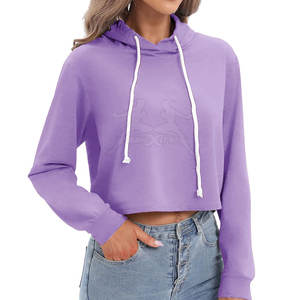Sudadera CON CAPUCHA DE Top corto de pulóver de moda con tela suave y diseño elegante para ropa de calle informal Sudadera CON CAPUCHA DE Top corto de pulóver acogedor - Product Image 5