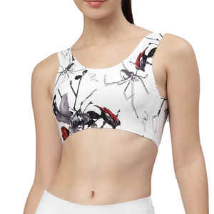 OEM personalizado alto adulto deportes sujetador superior ligero Fitness hecho transpirable y cómodo un hombro Crop - Product Image 6