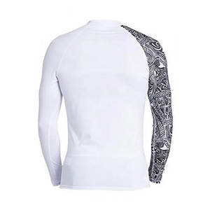 เสื้อแรชการ์ดแขนยาวสีพื้นขายดี สำหรับกีฬา MMA ระบายอากาศได้ดี ผลิตจากผ้าสแปนเด็กซ์/โพลีเอสเตอร์ คุณภาพพรีเมียมสำหรับผู้ชาย ดีไซน์ล่าสุด - Product Image 4