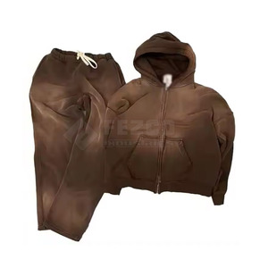 Survêtement lavé à l'acide de super qualité pour le jogging survêtement lavé à l'acide avec logo personnalisé au meilleur prix - Product Image 2