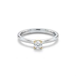 Bague en diamant Sovereign Shine - Or rose et or blanc, bijoux de mode - Product Image 2
