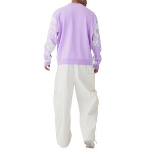 Pull-over décontracté vintage pour hommes, sweat-shirt chaud d'hiver à manches longues avec doublure en polaire, vêtements d'extérieur à motif solide - Product Image 2