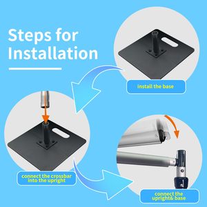 Nhiệm vụ nặng nề ống và treo lên Backdrop Kit Backdrop đứng, có thể điều chỉnh hợp kim nhôm khung nền cho đám cưới, tổ chức sự kiện, Đảng - Product Image 3