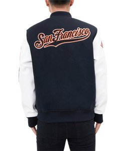 Vente en gros de baseball personnalisé grande taille hommes hiver à manches longues hommes col montant manches en cuir broderie fabriqué au Pakistan - Product Image 2