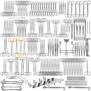 161 Pcs Major Basic Surgery Instruments Set Stainless Steel Surgical <b>Kit</b> Manual Hospital Grade CE ISO Certified Custom Tools - Product Image 1