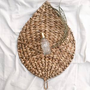 Water hyacinth <b>placemat</b> charger plates competitive price decorative weave fiber plate mats - Product Image 5