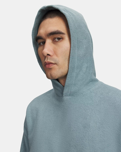 Sudadera con capucha y cremallera para hombre, color liso, 100% algodón, lavado ácido, logotipo frontal personalizado, ropa de otoño - Product Image 6