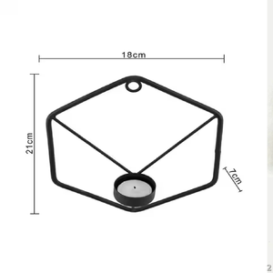 Set of 2 Wall Mounted <b>Tea</b>-Light <b>Candle</b> Holders for Christmas Decorations Rayan International Model AR-226 - Product Image 2