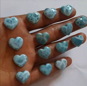 Pierre précieuse de sculpture à la main taille 15 à 20mm en forme de coeur pierre de Quartz sculpture pierre naturelle en vrac utilisée pour la fabrication de bijoux - Product Image 6