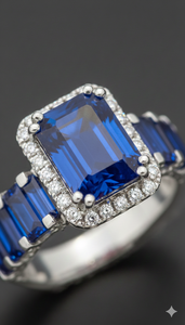 Bague en diamant de laboratoire taille ovale bleu Elisa, or blanc platine 10K 14K 18K, bague de fiançailles et de mariage, bijoux fins pour femmes - Product Image 2