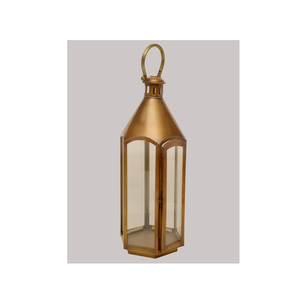 Linterna de metal de precios directos de fábrica con linterna de metal con mango colgante y de diseño tradicional para usos de decoración - Product Image 2