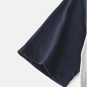 Fait sur mesure hommes t-shirt et court hommes 2 pièces été mode à manches courtes t-shirts 100% coton décontracté haute qualité couleur unie - Product Image 3