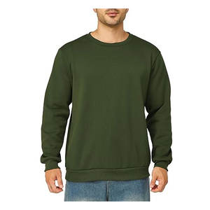 Sudadera de Algodón 100% para Hombre, Cuello Redondo, Tejido de Punto, Invierno 2026, Servicio OEM y ODM Personalizado del Fabricante - Product Image 1