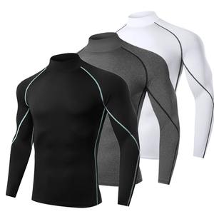 Men's Custom Printed Rash Guard Top Notch Breathable Wholesale <b>Shirts</b> Spandex/Polyester Anti-Bacterial <b>UV</b> Protection Premium - Product Image 1