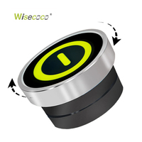 Wisecoco - Perilla HMI Programable con Pantalla LCD Circular de 1.52 Pulgadas (360*360), Interfaz Serial UART RS485 232, Panel de Visualización con Codificador
