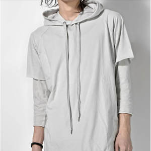 High Quality Material Made Men <b>Oversized</b> <b>Long</b> Sleeves <b>Hoodie</b> Loose FIt Cotton Fleece Made Men Double Sleeves <b>Hoodie</b> - Product Image 4