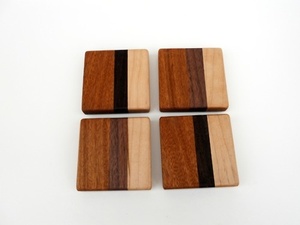 ชุดจานรองแก้วไม้และเรซินอีพ็อกซี่ถาดรองแก้วแบบมีสไตล์ - Product Image 2