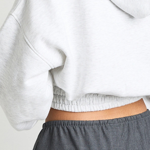 Sweat à capuche pour femme, coupe décontractée, épaules tombantes, style sans effort, manches longues avec poignets côtelés pour une coupe décontractée confortable - Product Image 6