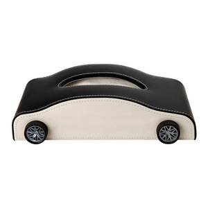 Boîte à mouchoirs en cuir pour voiture - Porte-serviettes d'intérieur pour la maison, les hôtels et les restaurants - Product Image 2