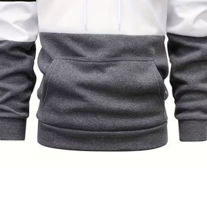 เสื้อฮู้ดผู้ชาย ผ้าฝ้าย 100% เนื้อนุ่ม ถักอย่างดี มีซับในหนา มีกระเป๋า - Product Image 5