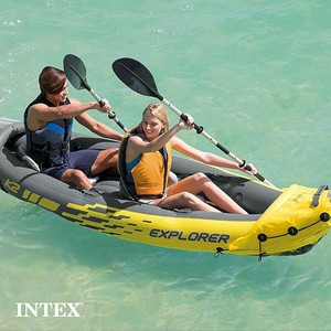 Nouveau Intex 68307EP Explorer K2 Gonflable K a y a k Set W 86in Avirons et Pompe 2 Personne 500 - Product Image 1