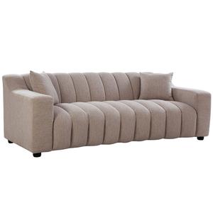 Canapé 3 places Bergamo moderne de qualité export pour salon, canapé rembourré en tissu de luxe disponible à un prix abordable - Product Image 2