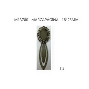 Marcapáginas de 18x25mm en 12u/c Papel duradero Metal Madera Aluminio para educación y agencia de viajes - Product Image 1