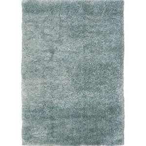 Netline Home Lagom <b>Tufted</b> Shaggy <b>Rug</b> in Duck Egg Blue Polyester - Product Image 1