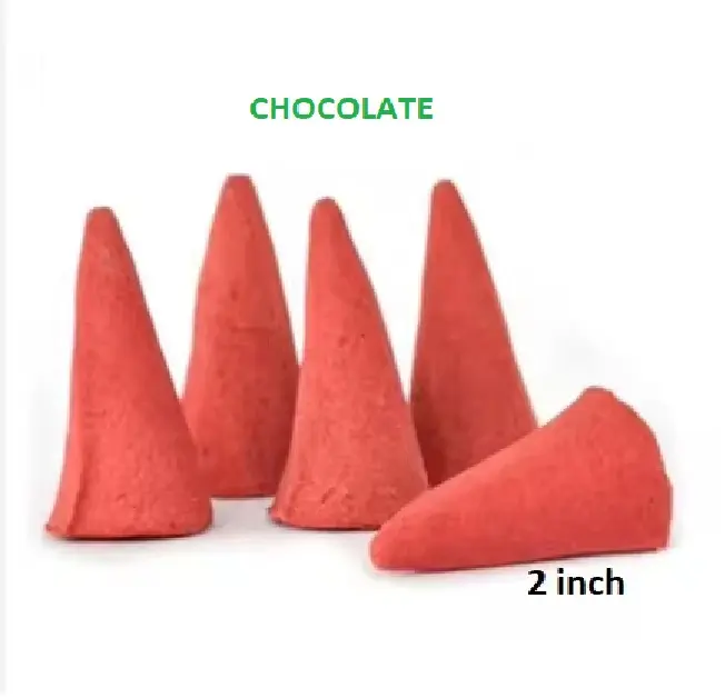 Doğal çikolata tütsü konileri toptan tedarik en iyi marka tütsü konileri (kırmızı)