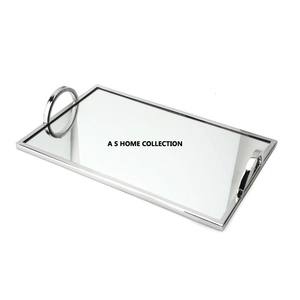 ถาดสแตนเลสทรงกลมสำหรับเสิร์ฟพร้อมอุปกรณ์ตกแต่งบ้านและโรงแรมร้านอาหารสำนักงาน - Product Image 4