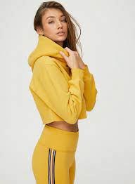 Women's Stylish 2-Color Cropped Hoodie Set Short <b>Crop</b> <b>Top</b> and Bottom Design Above Knee Length - Product Image 2