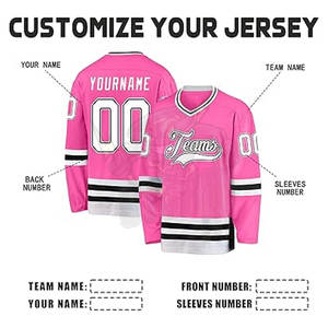 Camiseta de hockey sobre hielo con logotipo personalizado para hombre de primera calidad, ropa deportiva transpirable de alta calidad, uniforme de equipo personalizado fabricado en Pakistán - Product Image 4