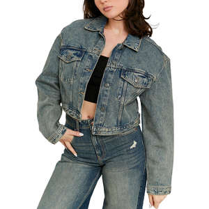 Chaqueta Vaquera Elegante para Mujer, Marca OEM, Costuras Resistentes, Lista para el Invierno, Exterior de Algodón y Nailon, Ideal para Actividades al Aire Libre y Viajes - Product Image 6