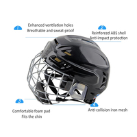 Masque de protection facial de hockey modulaire personnalisé, résistant aux chocs, de haute qualité, durable, vente en gros d'usine