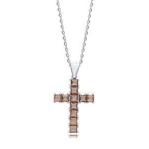 24x31mm Baguette Croix Conception Sultanite Pierre Charme Collier 925 Sterling Silver Turc Bijoux Faits À La Main pour Acheteur En Gros - Product Image 3