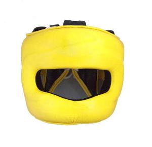 อุปกรณ์ป้องกันศีรษะสำหรับคิกบ็อกซิ่ง หนังแท้คุณภาพสูงระดับมืออาชีพ พร้อมปรับแต่งสี ขนาด โลโก้ และบรรจุภัณฑ์ได้ตามต้องการ สำหรับการต่อสู้ - Product Image 1