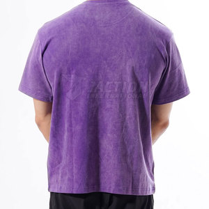 Precio al por mayor mejor estilo ácido lavado camiseta suelta ajuste impreso camiseta para hombres ropa casual Slim Fit mejor calidad camiseta - Product Image 2