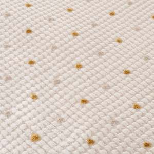 Modern Handmade <b>Large</b> Rectangular <b>Cream</b>-Gold Abstract Dots <b>Rug</b> for Living Room Bedroom Gift - Product Image 2