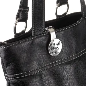 Clip per Borse Personalizzate con Fiori Neri, Ganci Personalizzati per Borse - Product Image 2