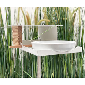 JH-Mech Bain d'oiseau de jardin léger Coupe en métal Arts d'oiseau Mangeoire à oiseaux debout en acier au carbone - Product Image 2