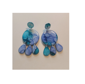 Bijoux de luxe boucle d'oreille en résine nouvelle arrivée réception Porter à l'air adorable de haute qualité Produit exigeant - Product Image 1