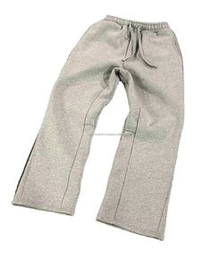 Ensemble jogging vintage personnalisé survêtement délavé à l'acide survêtement à capuche et pantalon de survêtement évasé à jambe droite survêtement pour hommes - Product Image 4