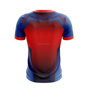 Camiseta de entrenamiento físico personalizada de alta calidad superventas para hombre Camisetas de sublimación de poliéster/algodón - Product Image 6